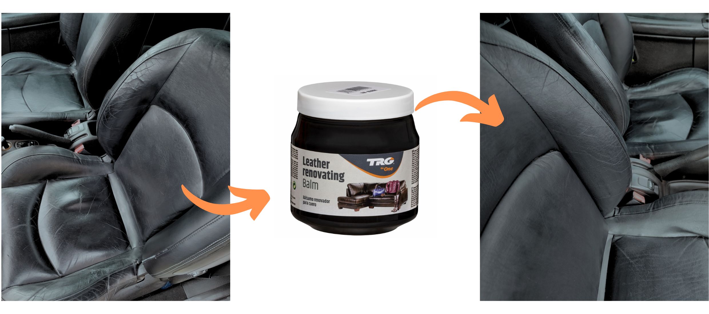 Černý Krém na černé autosedačky 118 Black Leather Renovating Balm TRG
